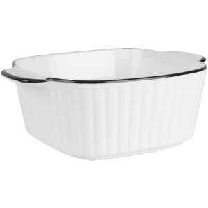 Clayre & Eef 6CEBO0213 Keramická miska biela čierna 15x12x5 cm 400 ml Moderné