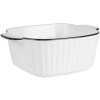 Clayre & Eef 6CEBO0213 Keramická miska biela čierna 15x12x5 cm 400 ml Moderné