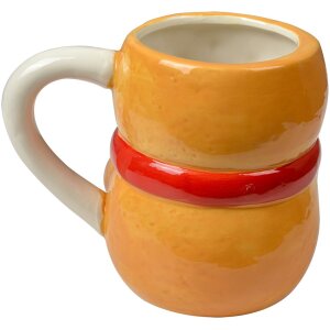 Clayre & Eef 6CEMU0191 Pohár – Keramický hrnček s dizajnom perníka 525ml