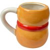 Clayre & Eef 6CEMU0191 Pohár – Keramický hrnček s dizajnom perníka 525ml