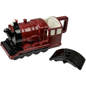 Clayre & Eef 6CETE0180 Čajník Lokomotíva Červená Čierna 725ml
