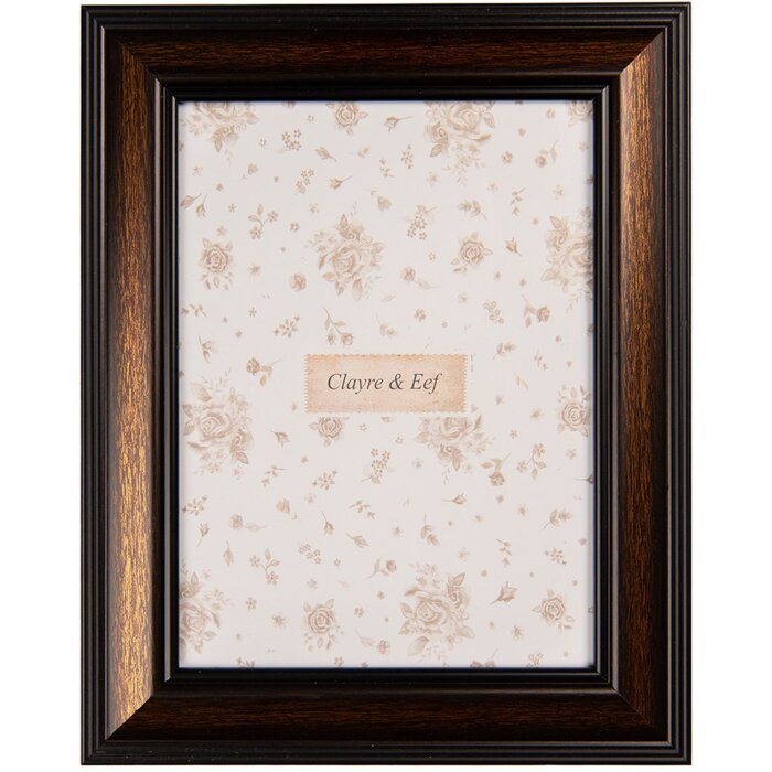 Clayre & Eef 2F1230L Fotorámik hnedý čierny 20x25 cm 15x20 cm barokový štýl