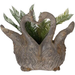 Clayre & Eef 5MG0058 Dekorácia Kvetináč sivohnedý 49x27x37 cm