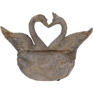 Clayre & Eef 5MG0058 Dekorácia Kvetináč sivohnedý 49x27x37 cm
