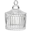 Clayre & Eef 6GL4725 Sklenená dóza s vekom Transparent 7x9 cm