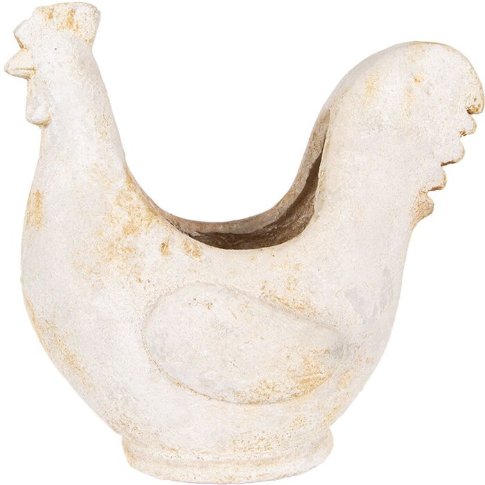 Clayre & Eef 6MG0115 Dekorácia Kvetináč béžovo hnedý 36x18x35 cm