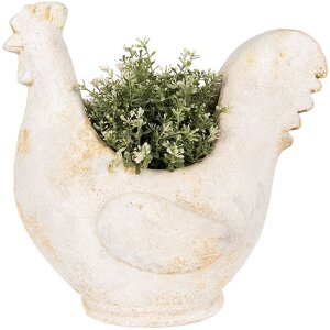 Clayre & Eef 6MG0115 Dekorácia Kvetináč béžovo hnedý 36x18x35 cm