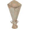 Clayre & Eef kvetináč železný zelené odtiene vintage vzhľad 50 cm