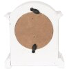 Clayre & Eef 6KL0831 Stolové hodiny bielo-hnedé 13x7x14 cm sklo drevo vidiecky štýl