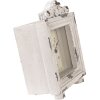 Clayre & Eef 6KL0832 Stolové hodiny Vintage Grey-Beige 10x6x14 cm 1xAA Glass Wood