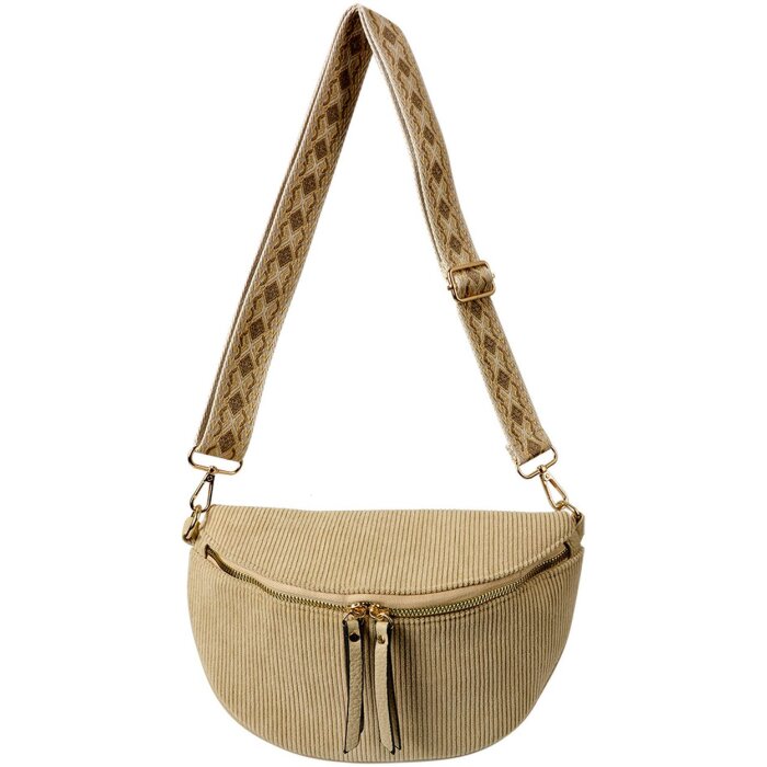 Juleeze JZBG0305BE Taška béžová 25x16x7 cm Nastaviteľný popruh cez rameno