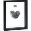 Deknudt Fotorámik s dreveným okrajom čierny, plávajúci efekt 20x30 cm