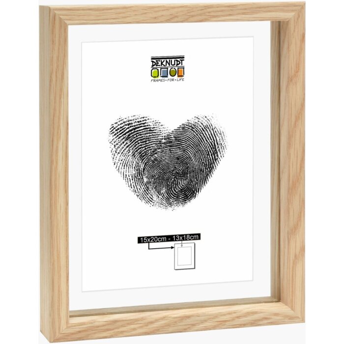 Deknudt S68SG3 Fotorámik s dreveným okrajom - Plávajúci efekt 15x20 cm