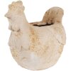 Clayre & Eef 6MG0108 Dekorácia Kvetináč béžovo hnedý 31x20x27 cm Vidiecky štýl