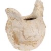 Clayre & Eef 6MG0108 Dekorácia Kvetináč béžovo hnedý 31x20x27 cm Vidiecky štýl