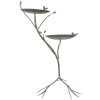 Clayre & Eef 6Y5656 Napájadlo pre vtákov antický štýl kov 38x43x78 cm