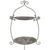 Clayre & Eef 6Y5657 Etagere 34x32x50 cm Zeleno-hnedý starožitný kov Vintage štýl