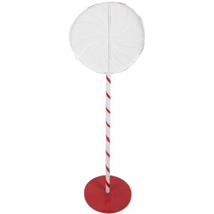 Clayre & Eef 6Y5733 Dekorácia Lollipop červeno-biela 40x30x120 cm