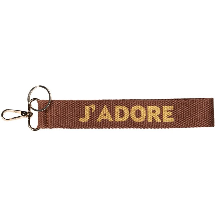Juleeze JZKC0162 Kľúčenka hnedá 3x1x20 cm JADORE Design