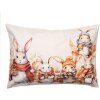 Clayre & Eef KT036.054 Obliečka na vankúš 35x50 cm béžová oranžová Country Style Bunny