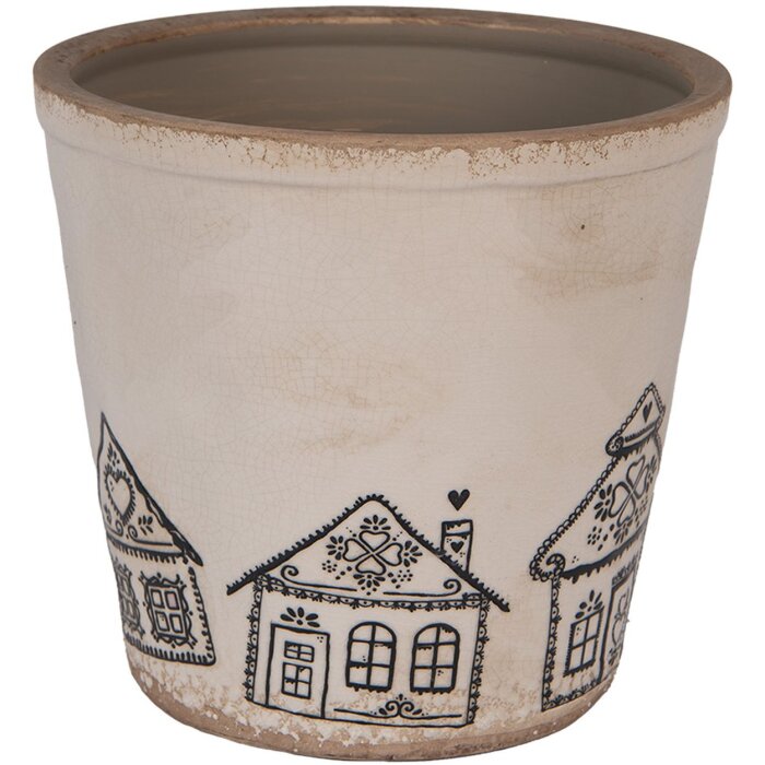 Clayre & Eef 6CE2123XL Dekorácia kvetináč Ø 21x20 cm