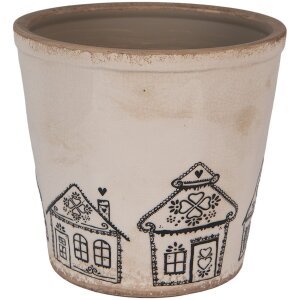 Clayre & Eef 6CE2123XL Dekorácia kvetináč Ø 21x20 cm