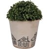 Clayre & Eef 6CE2123XL Dekorácia kvetináč Ø 21x20 cm