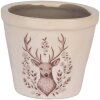 Clayre & Eef 6CEGTW0001XS Dekoratívny kvetináč Ø 8x7 cm