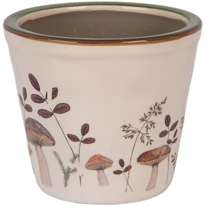 Clayre & Eef 6CELFJ0001S Dekorácia Kvetináč Ø 12x11 cm