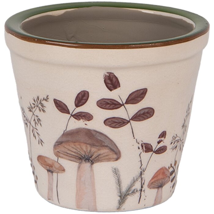 Clayre & Eef 6CELFJ0001XS Dekorácia kvetináč Ø 8x7 cm