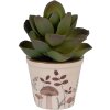 Clayre & Eef 6CELFJ0001XS Dekorácia kvetináč Ø 8x7 cm