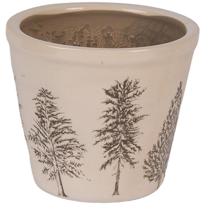 Clayre & Eef 6CENPT0001S Dekoračný kvetináč Ø 12x11 cm