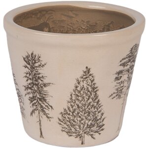 Clayre & Eef 6CENPT0001S Dekoračný kvetináč Ø 12x11 cm