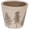 Clayre & Eef 6CENPT0001S Dekoračný kvetináč Ø 12x11 cm