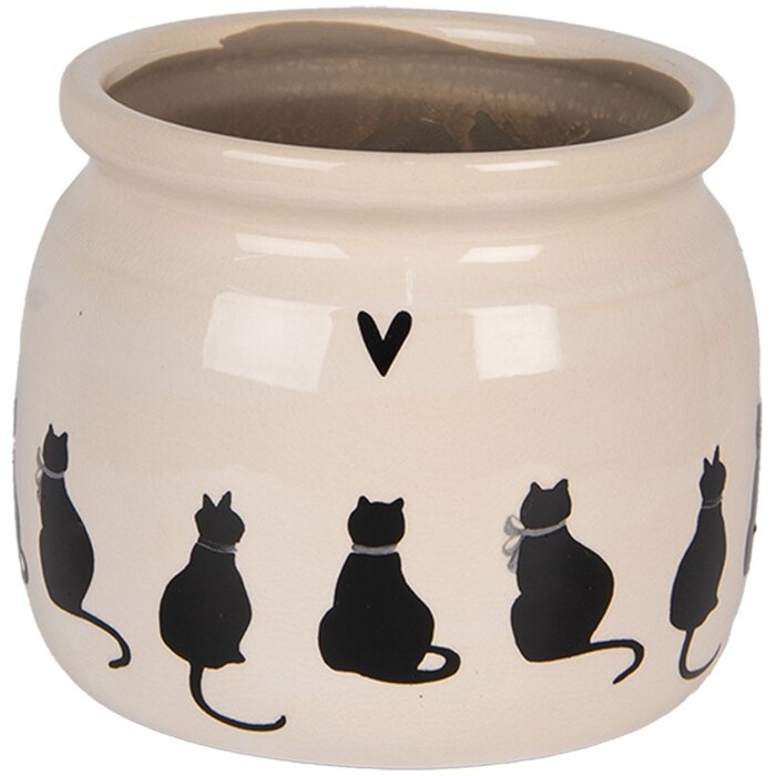 Clayre & Eef 6CEPWS0001M Dekorácia kvetináč Ø 16x13 cm