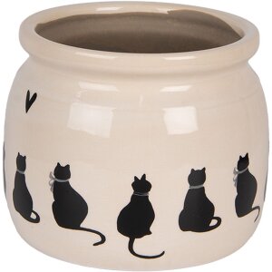 Clayre & Eef 6CEPWS0001M Dekorácia kvetináč Ø 16x13 cm
