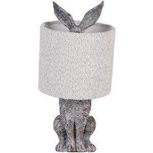 Clayre & Eef stolná lampa Zajačik Polyresin...