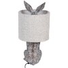 Clayre & Eef stolná lampa Zajačik Polyresin Hnedo-Sivá Ø20x43 cm