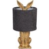 Clayre & Eef stolná lampa Zajačik zlatá E27 Ø 20x43 cm