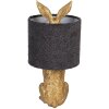 Clayre & Eef stolná lampa Zajačik zlatá E27 Ø 20x43 cm