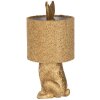 Clayre & Eef stolná lampa zajac so žltým tienidlom E27 Ø 20x43 cm