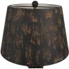 Clayre & Eef stolná lampa Ø35x64 cm – Čierno-hnedej farby