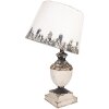 Clayre & Eef 6LMC0110 stolná lampa béžová Ø32x60cm antická
