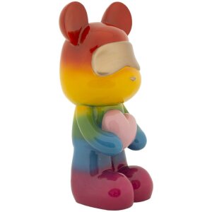Rainbow Bear Sediaci medvedík Multicolor 22,5x17,5x42,5 cm Polyresin