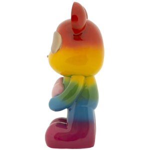 Rainbow Bear Sediaci medvedík Multicolor 22,5x17,5x42,5 cm Polyresin