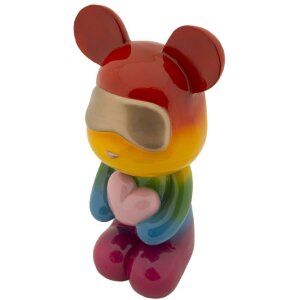 Rainbow Bear Sediaci medvedík Multicolor 22,5x17,5x42,5 cm Polyresin