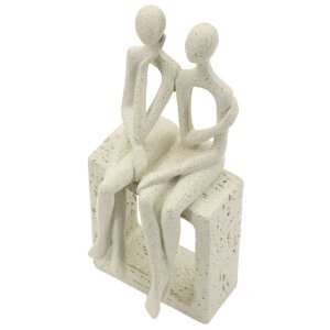 Mauro Ferretti Figúrky Stons pár 11,5x9x25 cm krémové