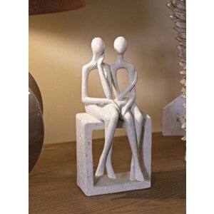 Mauro Ferretti Figúrky Stons pár 11,5x9x25 cm krémové