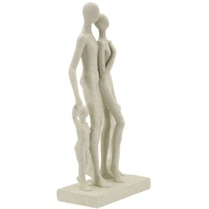 Mauro Ferretti Stons Figúrka Rodina 16x8x30,5 cm krémová