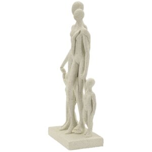 Mauro Ferretti Stons Figúrka Rodina 16x8x30,5 cm krémová
